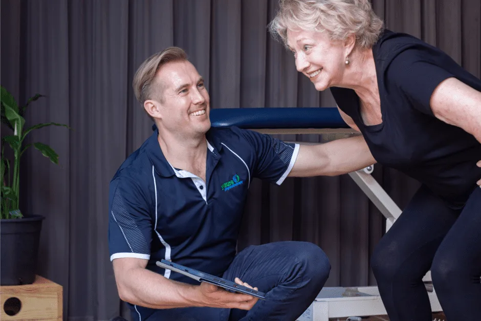 Physiotherapist treating a patient in Adelaide