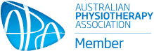 Australian Physiotherapy Association logo indicating accreditation for physiotherapy services in Unley